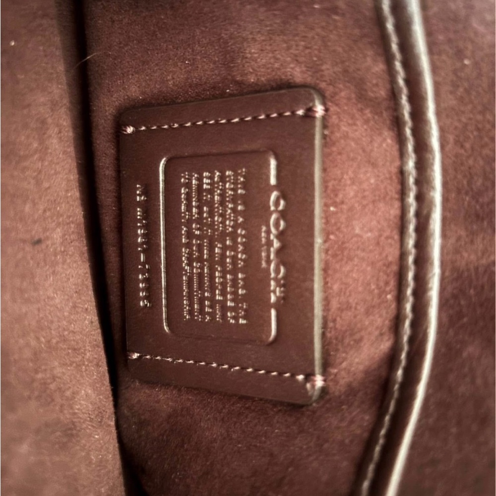 Coach Pebbled Leather Shoulder Bag in Taupe - Picture 8 of 12